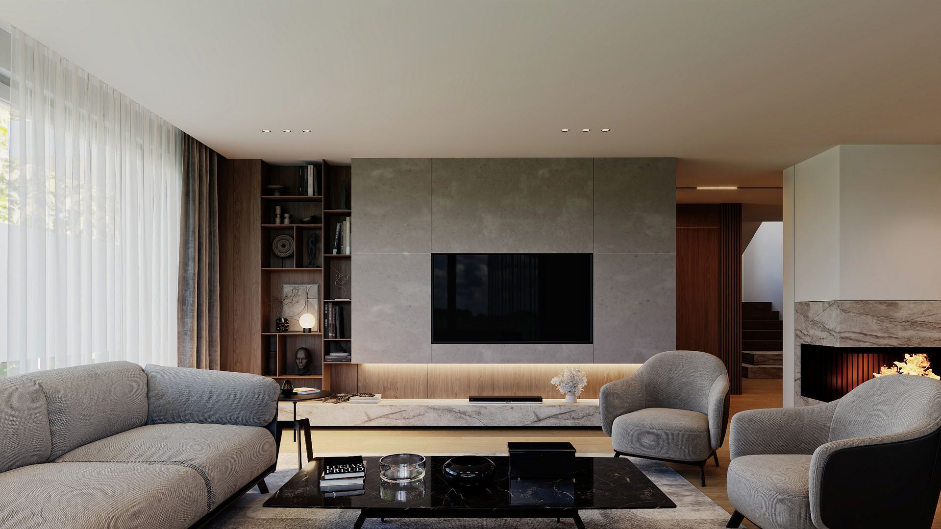 al house — living & kitchen