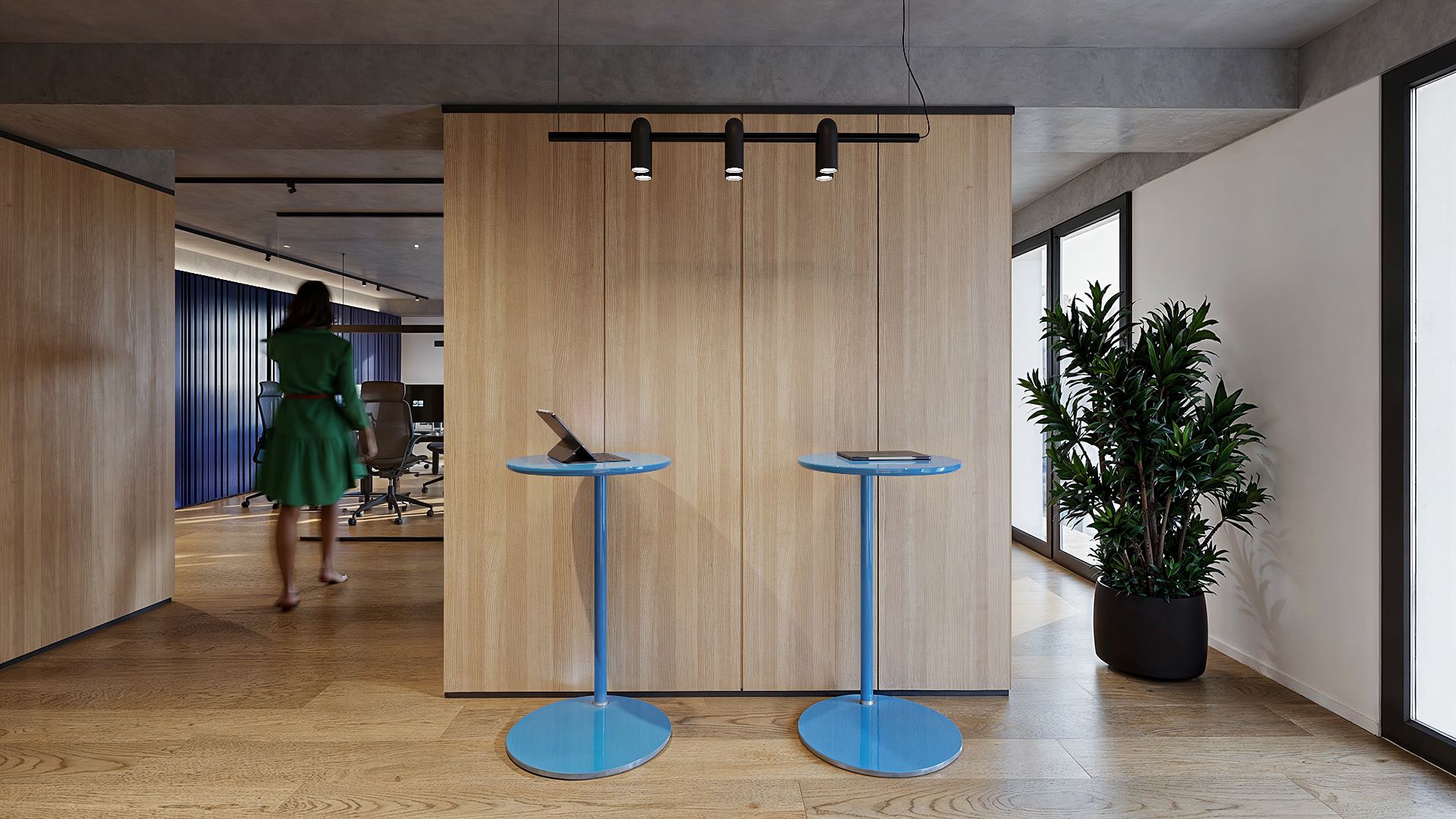 blue office